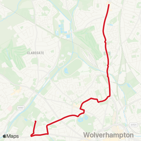 National Express West Midlands  map