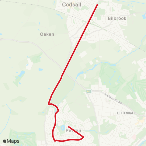 National Express West Midlands  map