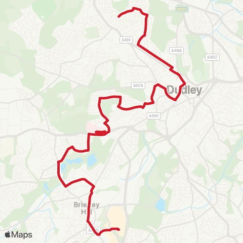 National Express West Midlands  map