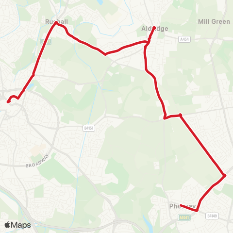 National Express West Midlands Old Square - Walsall Bus Station map