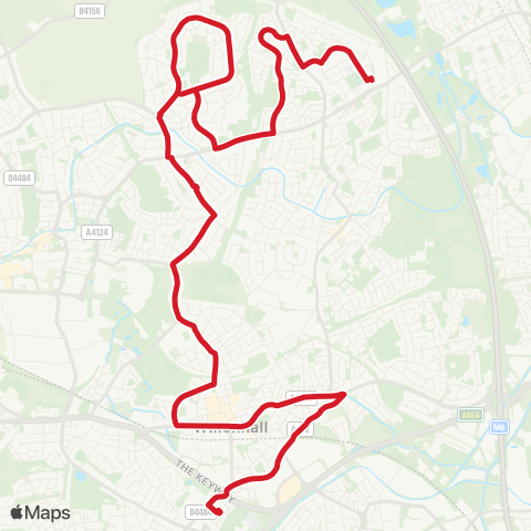 National Express West Midlands  map