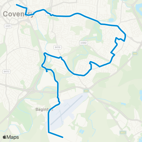 National Express Coventry  map