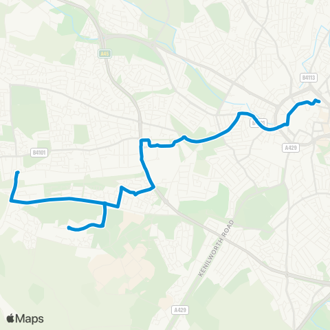 National Express Coventry Pool Meadow Bus Station - Trevor Close map