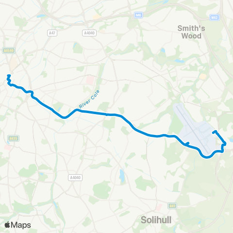 National Express Coventry Dale House - Pool Meadow Bus Station map