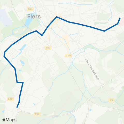 Némus Flers Hôpital Monod - Flers Boucicaut map