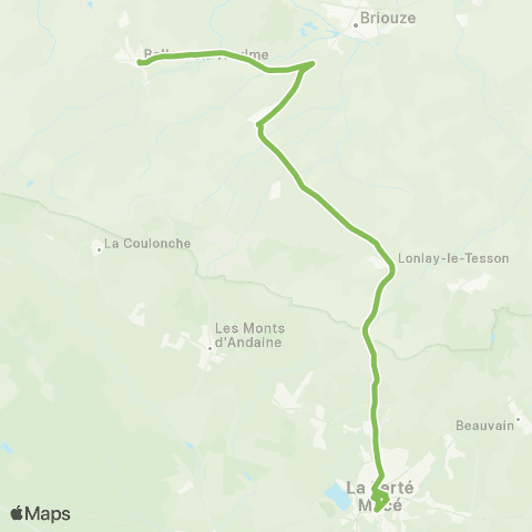 Némus - Scolaire Bellou - la Ferté Macé map