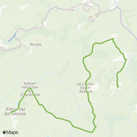 Némus - Scolaire La Lande St Siméon - Athis map