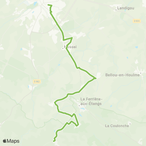Némus - Scolaire Dompierre - Flers map
