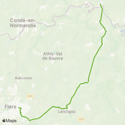 Némus - Scolaire Pont d'Ouilly - Flers map
