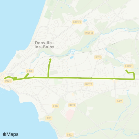 Néva YQUELON Les Cèdres <> GRANVILLE Ctre-Ville map