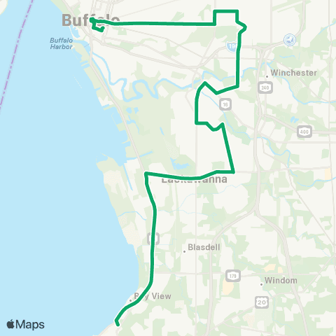 NFTA South-Suburban map