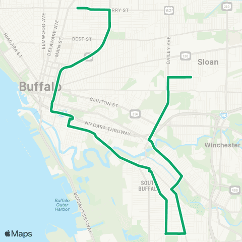 NFTA South Michigan map