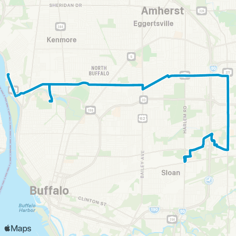 NFTA Amherst map