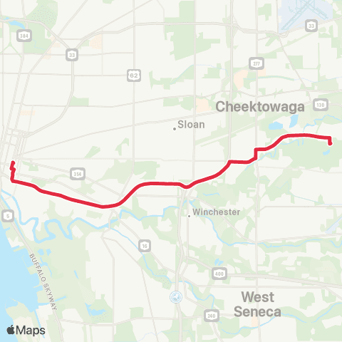NFTA Reinstein Woods Nature Preserve map