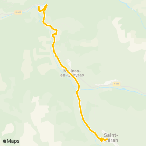 Navettes Guillestrois-Queyras Navette de l'Escarton - Hiver map