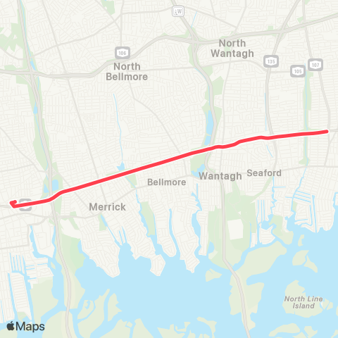 NICE Bus Sunrise Hw Express map