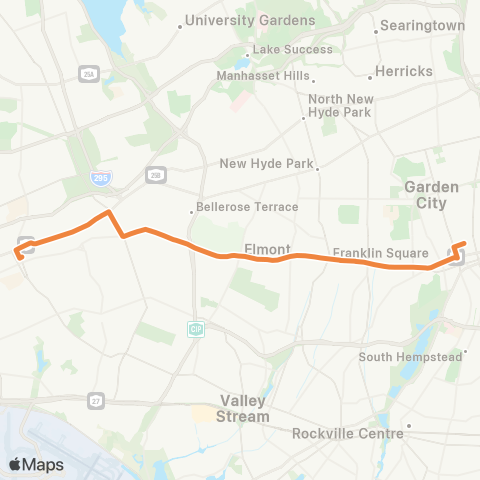 NICE Bus Hempstead Tp Local map