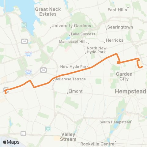 NICE Bus Jericho Tp map