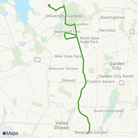 NICE Bus Franklin Av / New Hyde Park Rd map