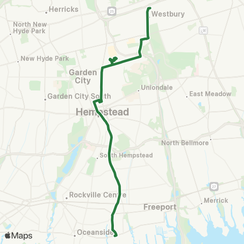 NICE Bus Grand Av / Clinton Rd map