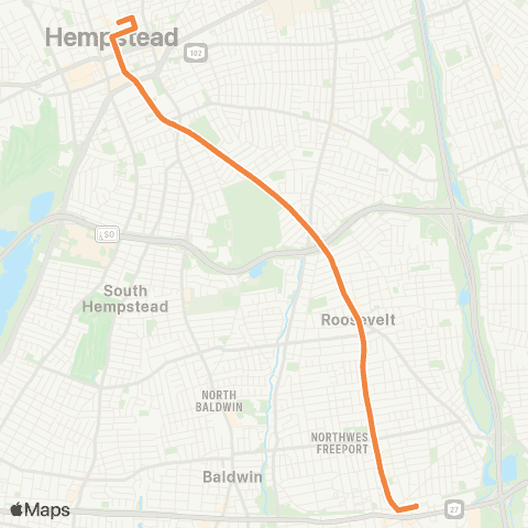 NICE Bus Nassau Rd map