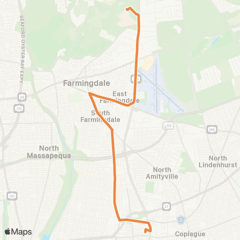 NICE Bus Sr-110 / Carmans Rd map