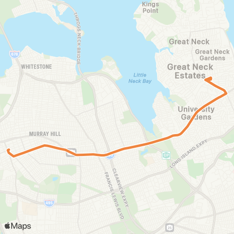 NICE Bus Northern Bl map