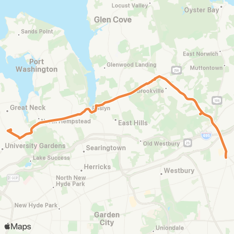 NICE Bus Northern Bl / Cedar Swamp Rd map