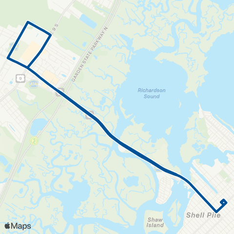 NJ Transit 510 map