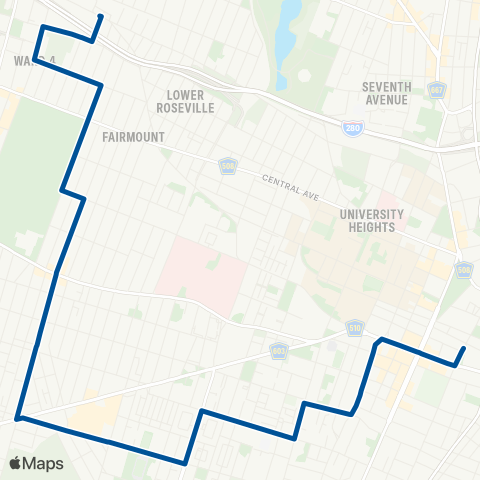 NJ Transit Kinney map