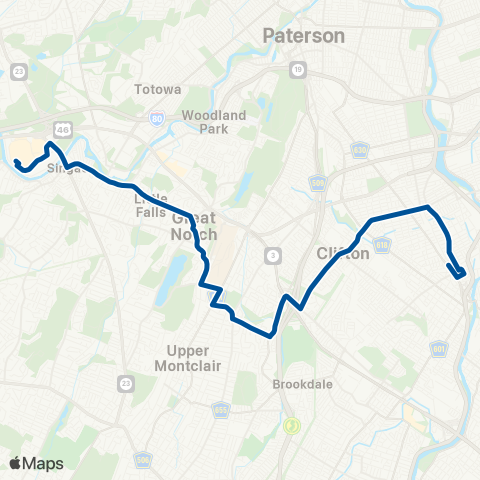 NJ Transit Passaic - Willowbrook Mall map