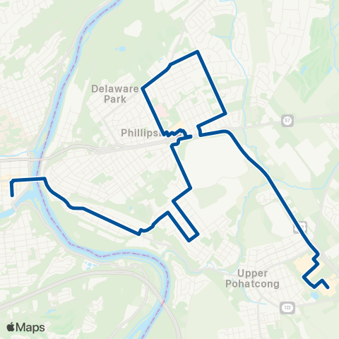 NJ Transit South Main Street map