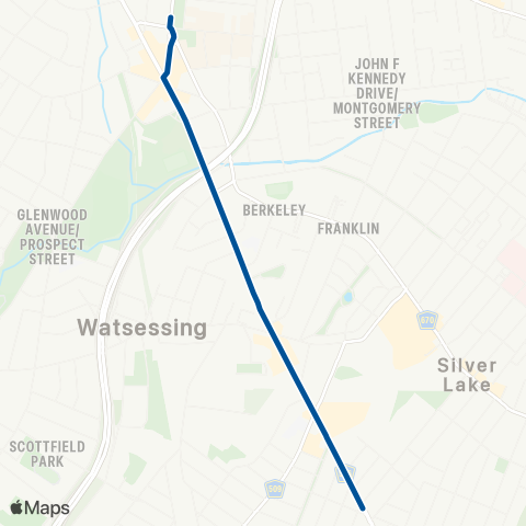 NJ Transit Bloomfield Seasonal Service map
