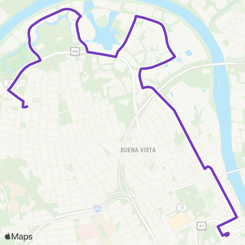 WeGo Public Transit Metrocenter map