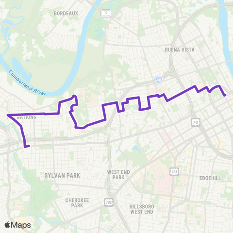 WeGo Public Transit Herman map
