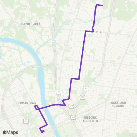 WeGo Public Transit Meridian map