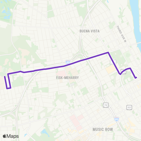 WeGo Public Transit Jefferson map