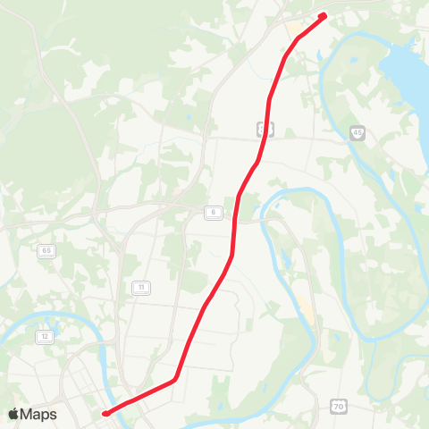 WeGo Public Transit Gallatin Pike map