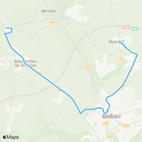 Nomad Car Région Fauville <> Nointot <> Bolbec <> Bréauté map