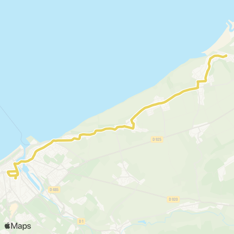 Nomad Car Région Berneval-le-Grand <> Dieppe map