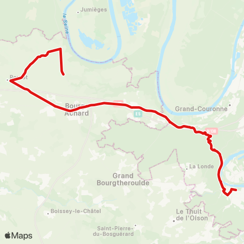 Nomad Car Région Le Landin <> Elbeuf map