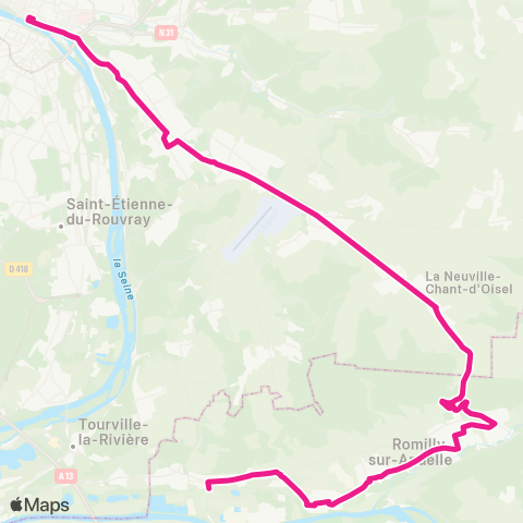 Nomad Car Région Alizay <> Rouen map