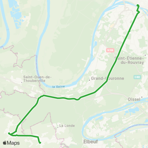 Nomad Car Région Bosroumois <> Rouen map