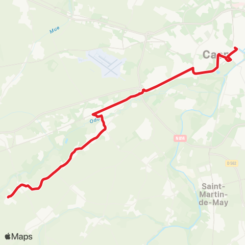 Nomad Car Région Bougy <> Caen map