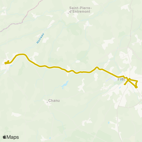 Nomad Car Région Tinchebray-Bocage <> Landisacq <> Flers map