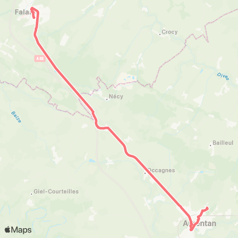 Nomad Car Région Falaise <> Argentan map