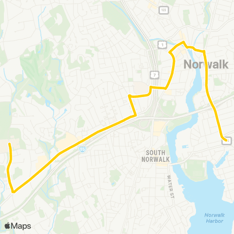 Norwalk Transit NCC - East Norwalk Station map