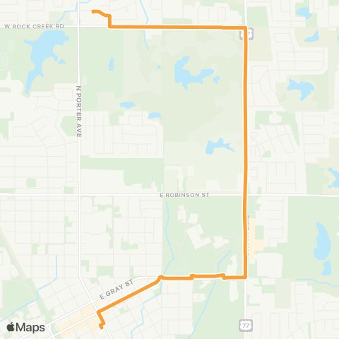 EMBARK 12 NE / Rock Creek Rd map