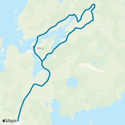 Reis Nordland Berg-Dalbotn map