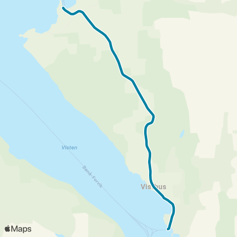 Reis Nordland Visthus-Stokkasjøen map